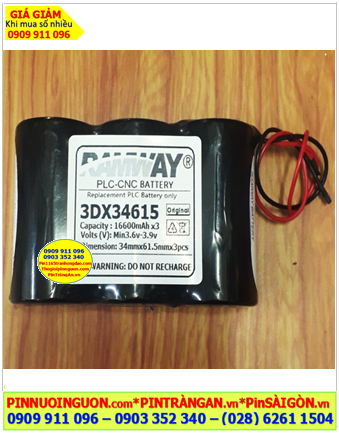 Ramway 3DX34615 (3 viên ghép với nhau), Pin nuôi nguồn Ramway 3DX34615 chính hãng